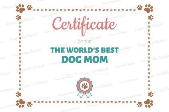 Best Dog Mom Printable Certificate: An Embroidery Review