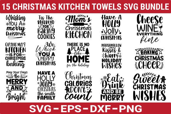 Christmas Kitchen Towels SVG Bundle Review