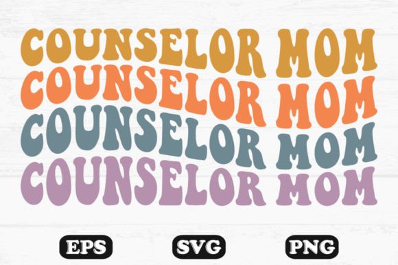 Counselor Mom Retro Wavy Design Review