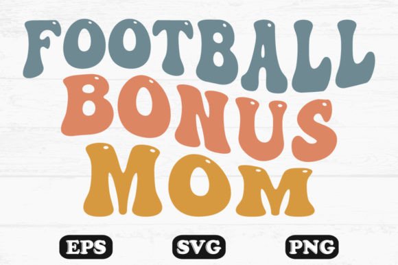 Football Bonus Mom Retro Wavy T-shirt Review