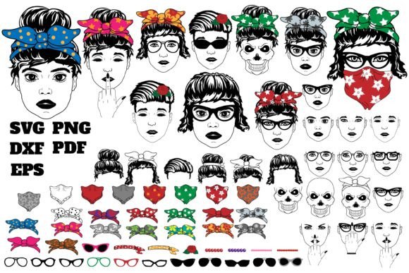 Messy Bun Bandana Clipart: An Embroidery Review
