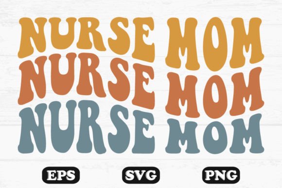 Nurse Mom Retro Wavy T-shirt Designs Review