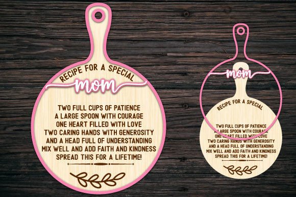 Reviewing Recipe for a Special Mom Cutting Board