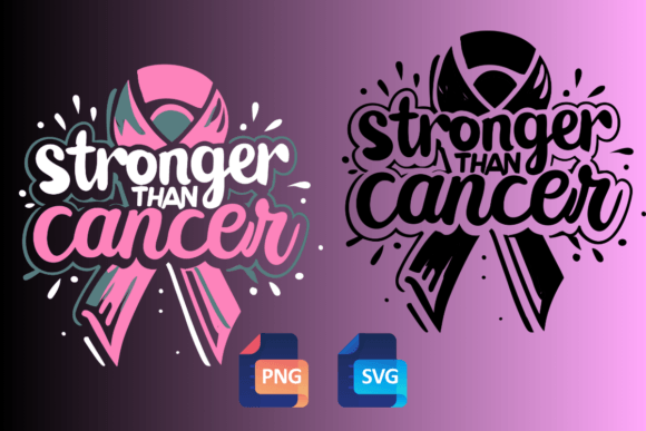 Stronger Than Breast Cancer SVG PNG Review