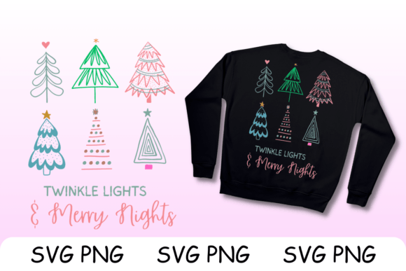 Twinkle Lights Christmas Nights SVG PNG Review
