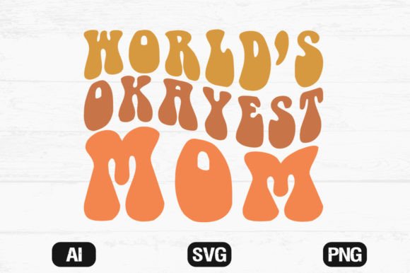 World's Okayest Mom Wavy Retro T-shirt Review